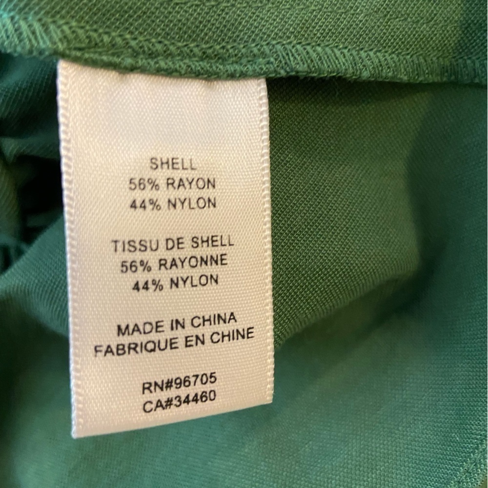 REBECCA Taylor Womens Green Tiered Pique Top Size XS - Picture 6 of 7